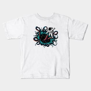 Astronaut Space Tentacles Kids T-Shirt